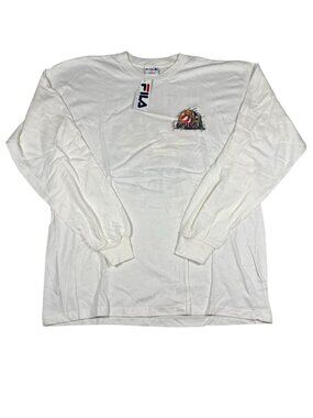 Vintage 1997 FILA US Open Tennis Long Sleeve T Shirt Mens L Made USA NWT 90s